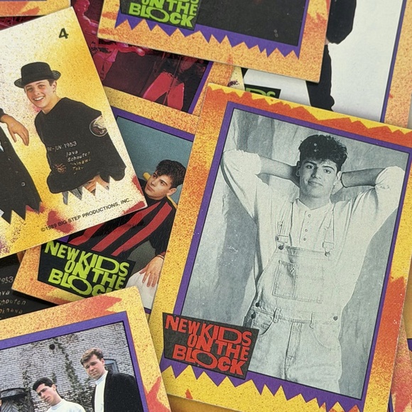 Vintage New Kids on the Block Trading Cards Lot of 100+ Cards - Picture 5 of 8